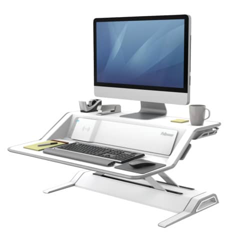 Sitz-Steh Workstation Lotus™ DX - höhenverstellbar , weiß
