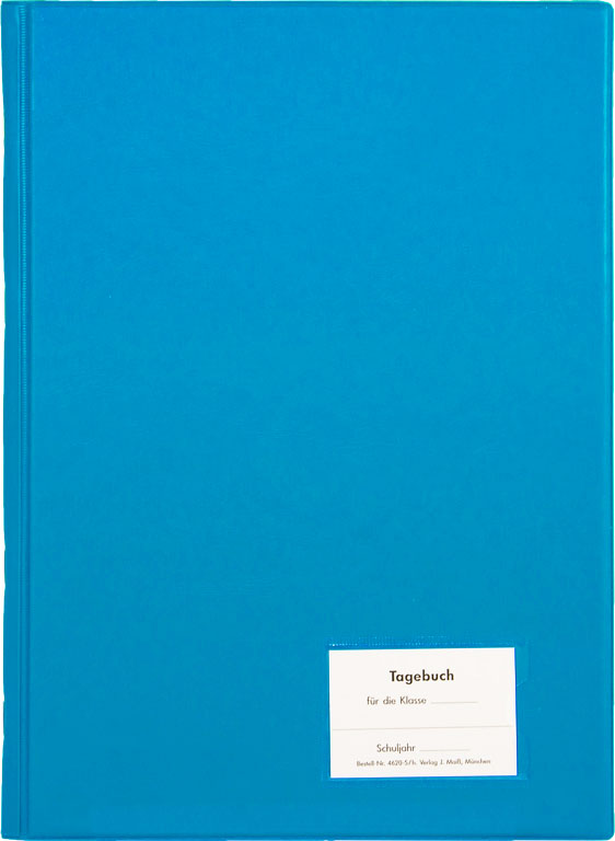 Klassentagebuch, Einband hellblau, steif-geheftet