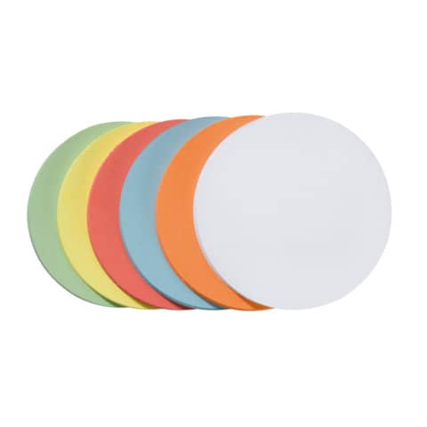 selbstklebende Moderationskarte - Kreis klein, 95 mm, sortiert, 300 Stück