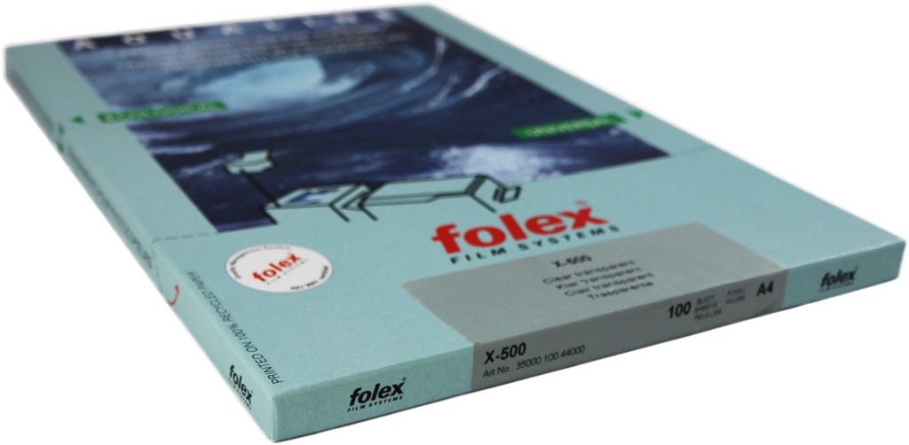 Kopierfolie Folex x-500, A4, mit umweltfreundlicher Beschichtung