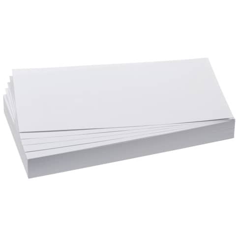 Moderationskarte - Rechteck, 205 x 95 mm, weiß, 50 0 Stück