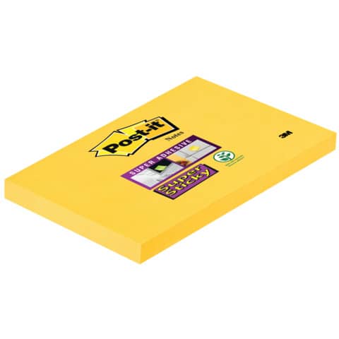 Haftnotiz Super Sticky Notes - 76 x 127 mm, 90 Bla tt, narzissengelb