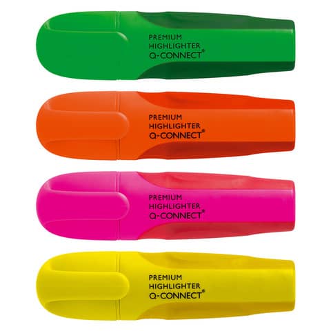 Textmarker Premium - ca. 2 - 5 mm, Etui mit 4 Farb en