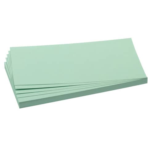 Moderationskarte - Rechteck, 205 x 95 mm, hellgrün , 500 Stück