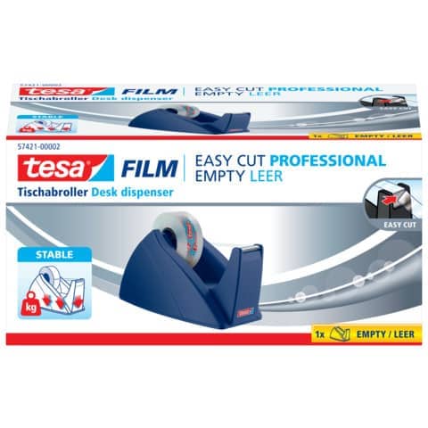 Tischabroller Easy Cut® - für Rollen bis 33 m x 19 mm, royalblau