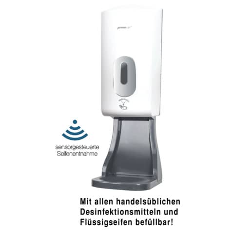 Desinfektionsmittelspender Sensor - 1000ml, weiß/g rau