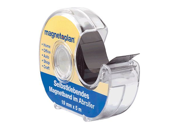  Magnetband im Spender, selbstkelbend, 19mmx5m, magnetoplan