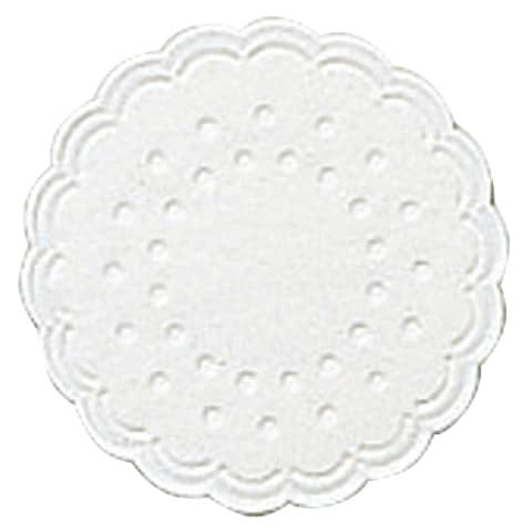 Tassenuntersetzer  - Ø 7,5 cm, weiß, 25 Stück