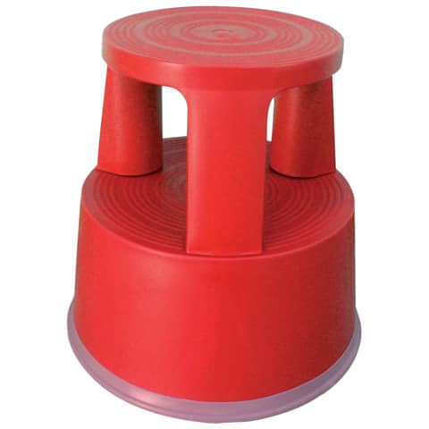 Rollhocker aus Kunststoff - Gewicht 2,9 kg, rot