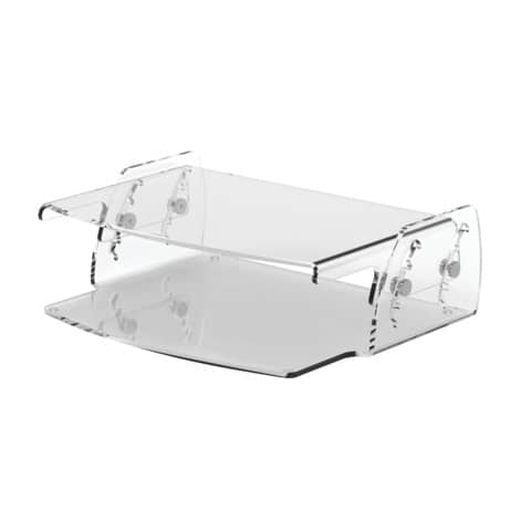 Monitorständer Clarity™ Series - höhenverstellbar, Acryl, farblos klar