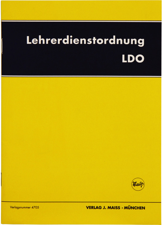 Bild 1 LDO Dienstordnung für Lehrkräfte a. staatl. Schulen i. Bayern, 43. Auflage 2024