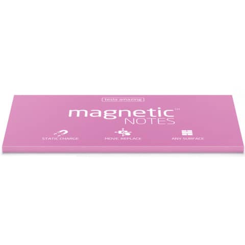 Haftnotizblock statisch - 200 x 100 mm, pink, 100 Blatt