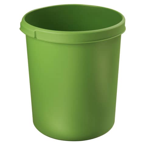 Papierkorb KLASSIK - 30 Liter, rund, 2 Griffmulden , extra stabil, grün