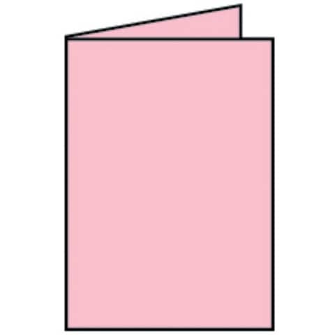 Coloretti Doppelkarte - B6 hoch, 5 Stück, rosa