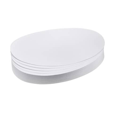 Moderationskarte - Oval, 190 x 110 mm, weiß, 500 S tück