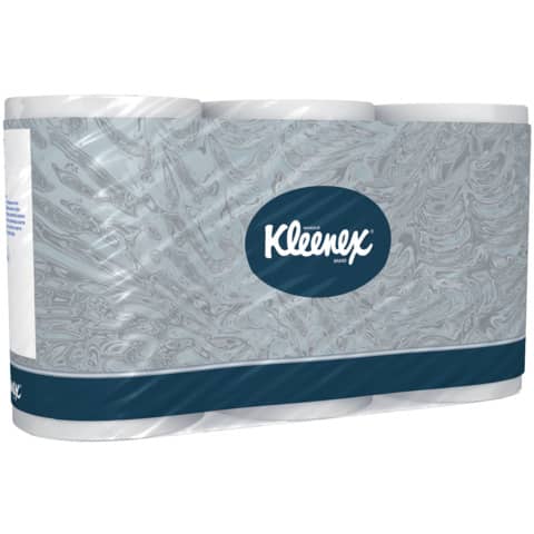 Kleinrollen Toilet Tissue - 3-lagig, geprägt, supe r-hochweiß, Rolle mit 350 Blatt, 6 Rollen pro Pack