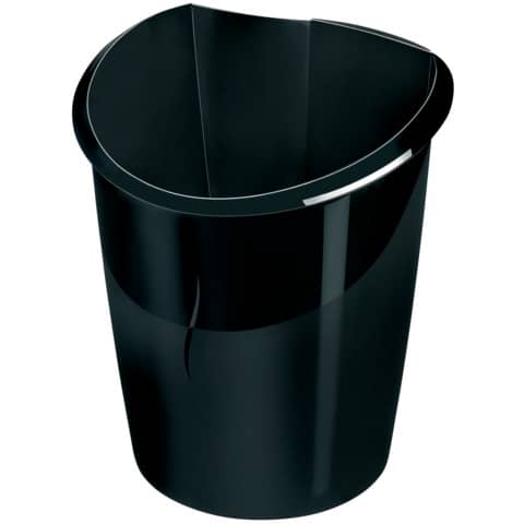 Papierkorb Ellypse - schwarz, 15 Liter