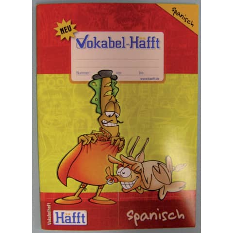 Vokabelheft A5 Spanisch - mit Lernhilfe