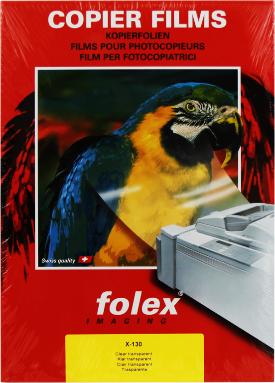 Kopierfolie Folex x-130, A4, f. s/w Hochleistungs-Kopiergeräte