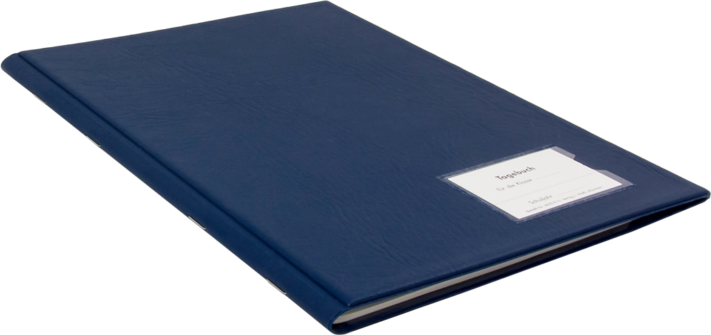 Klassentagebuch mit Versäumnisaufstellung, Einband blau, steif-geheftet