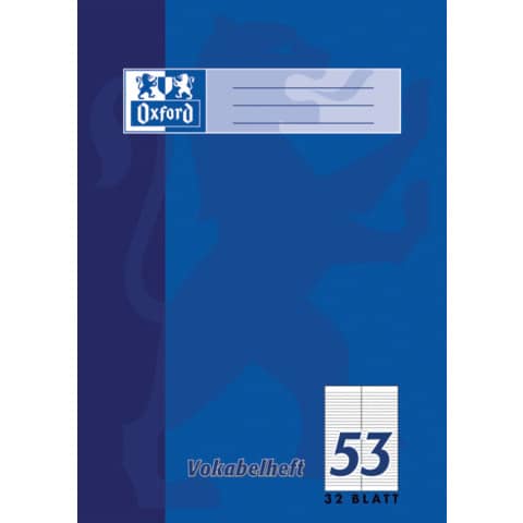 Vokabelheft LIN53 - A4, 32 Blatt, liniert